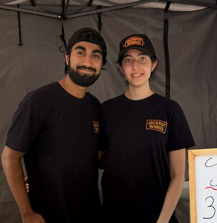 Rahul and Sunderani, founders of Jackpot Wings